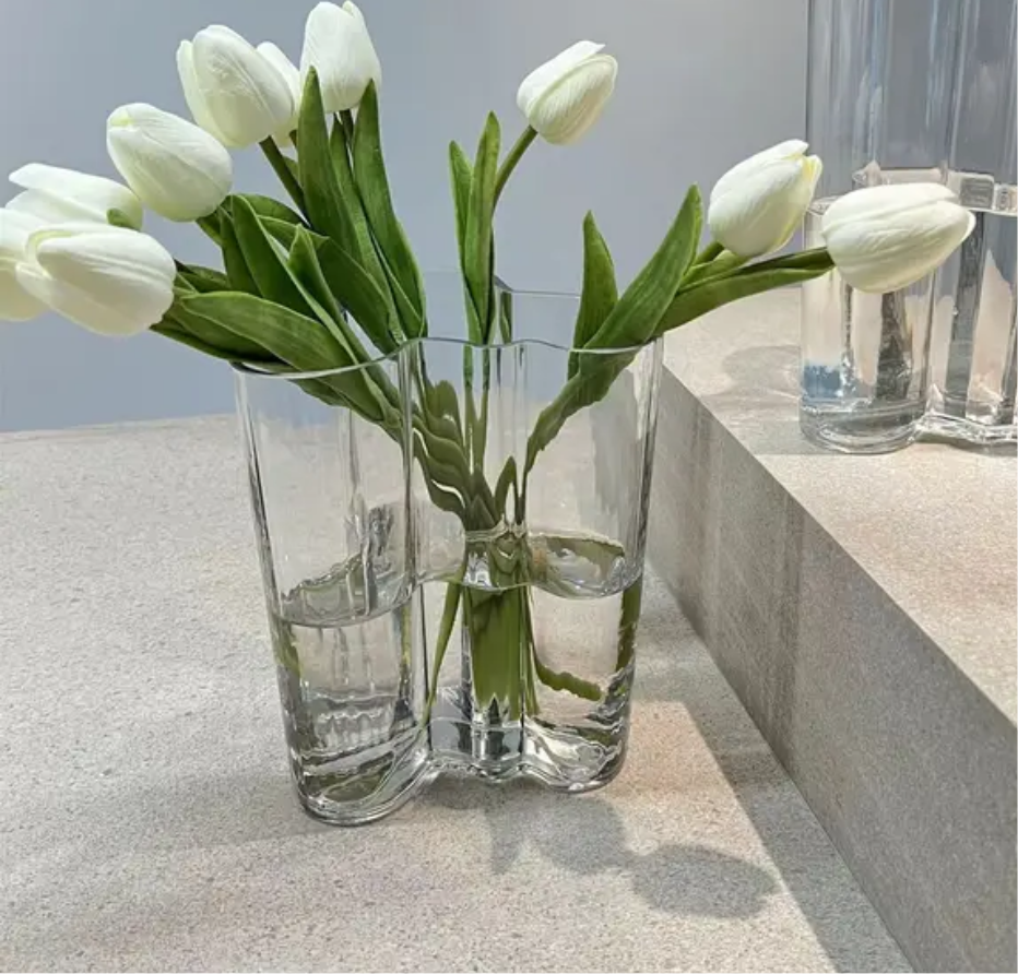 Glass Wave Vase