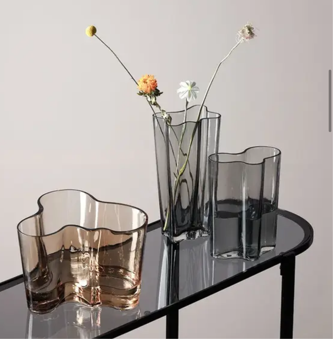 Glass Wave Vase