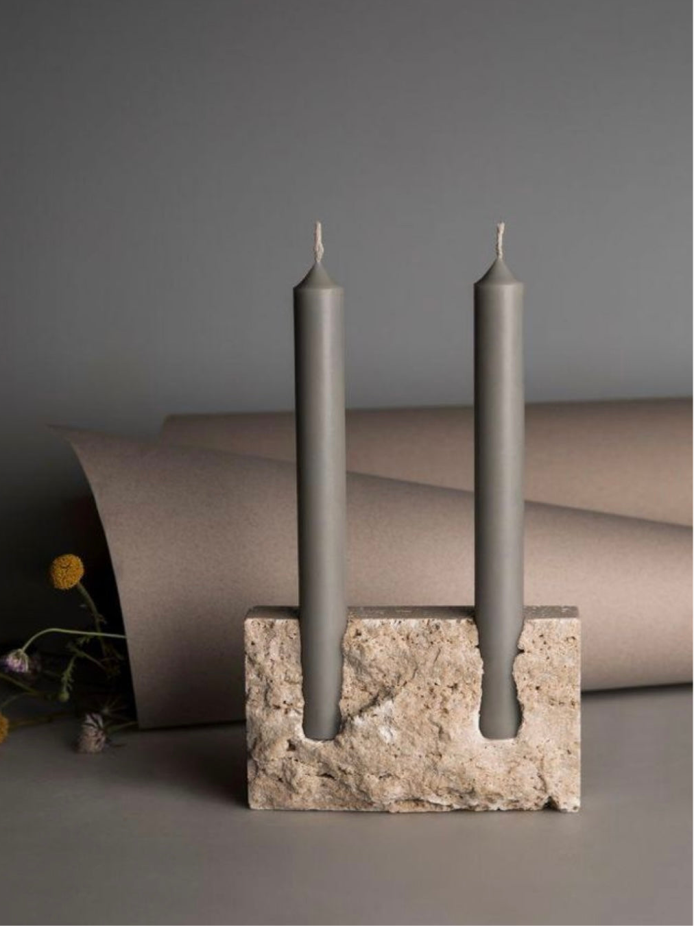 Duo Candle Stone