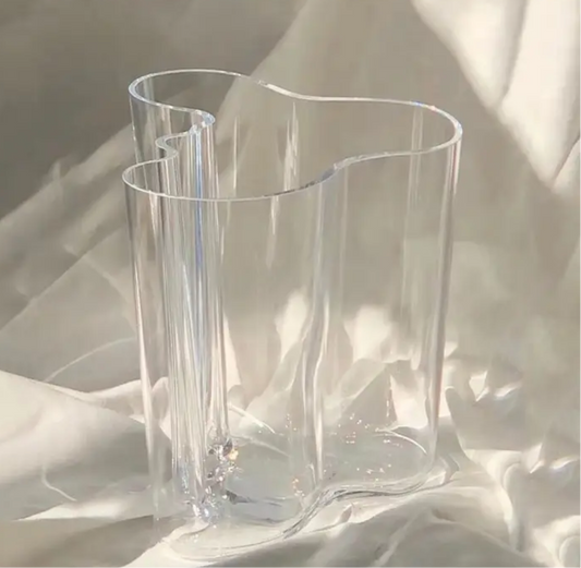 Glass Wave Vase