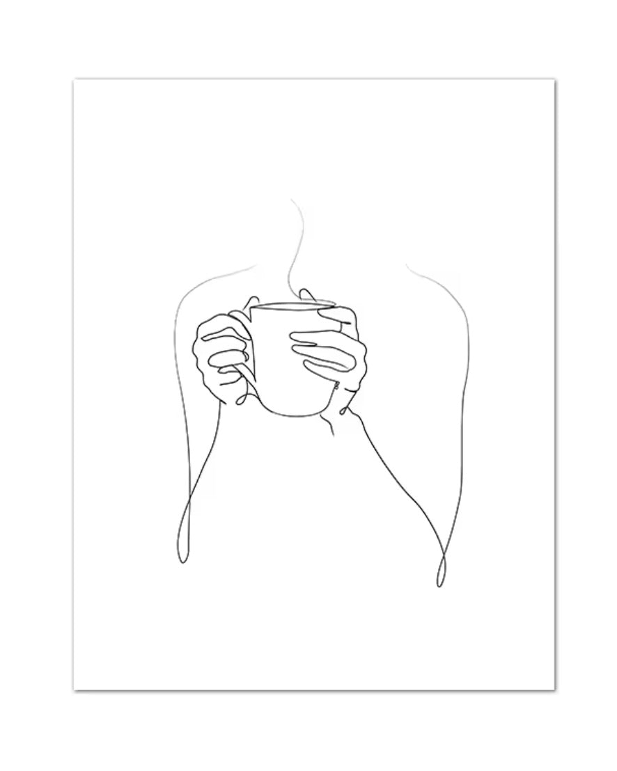 Coffee Line Art - Poster