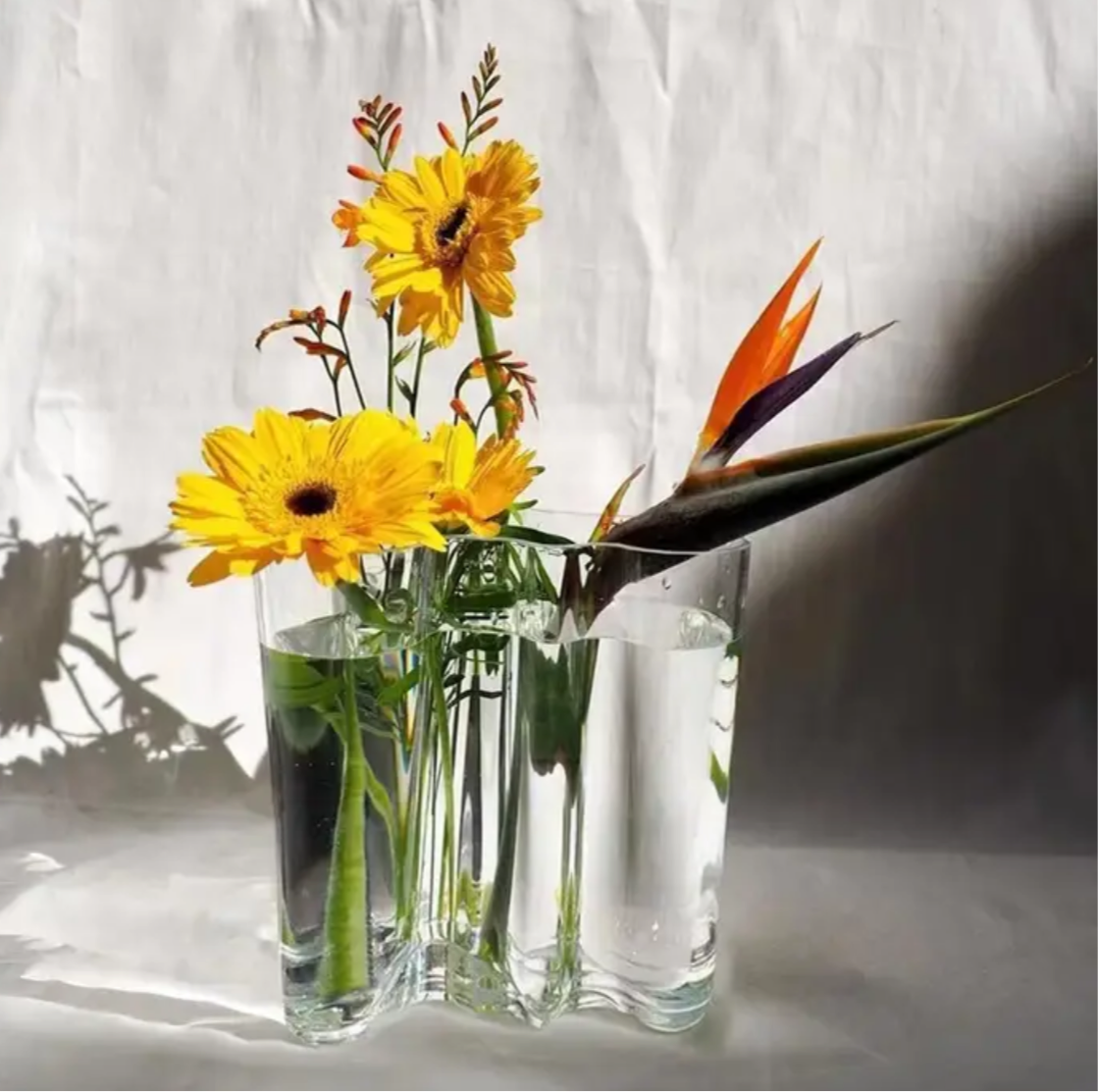 Glass Wave Vase