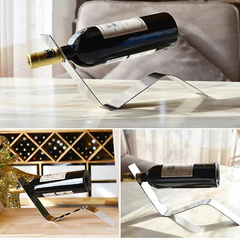 SteelElegance Wine Holder